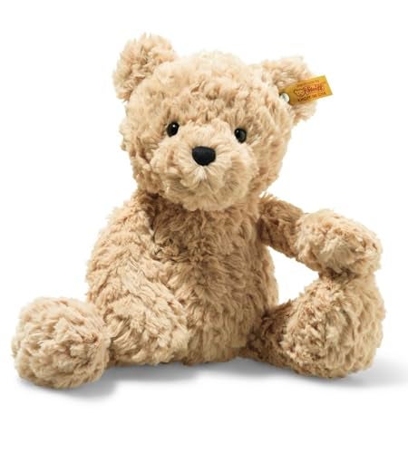 Steiff Jimmy Teddy Bear Premium Teddy Bear Stuffed Animal Plush Toy for Kids Light Brown 12 - Image 1