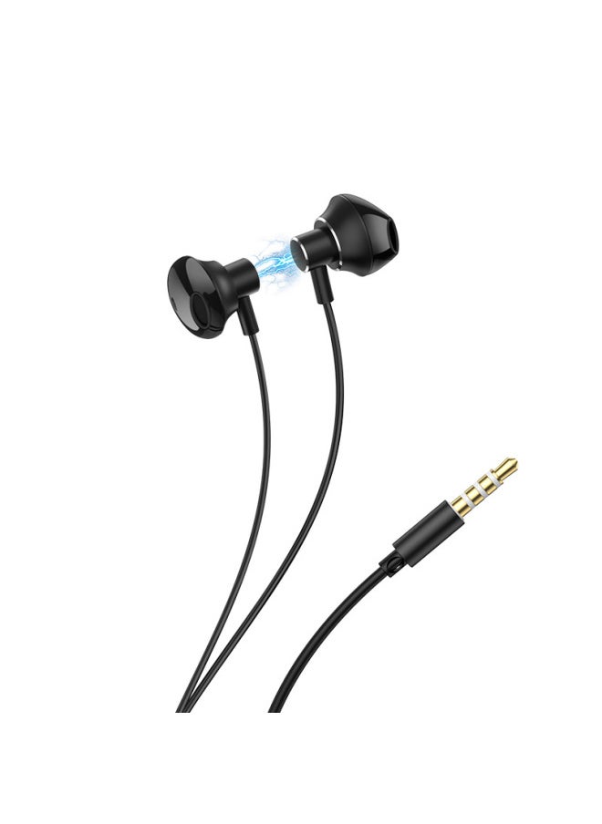 Generic HOCO/hoco M75 Beile Neutral Headset With Mic For 3.5 Interface Mobile Phone Music Headset-Color:Silver  - Image 3