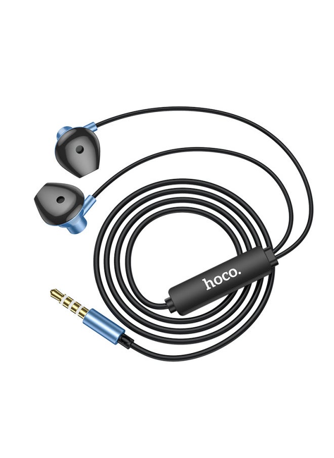 Generic HOCO/hoco M75 Beile Neutral Headset With Mic For 3.5 Interface Mobile Phone Music Headset-Color:Silver  - Image 2