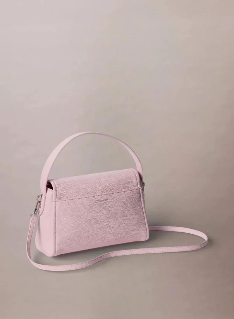 Calvin Klein Cradle Pink Pebble Grain Shoulder Bag for Women | Best Price UAE