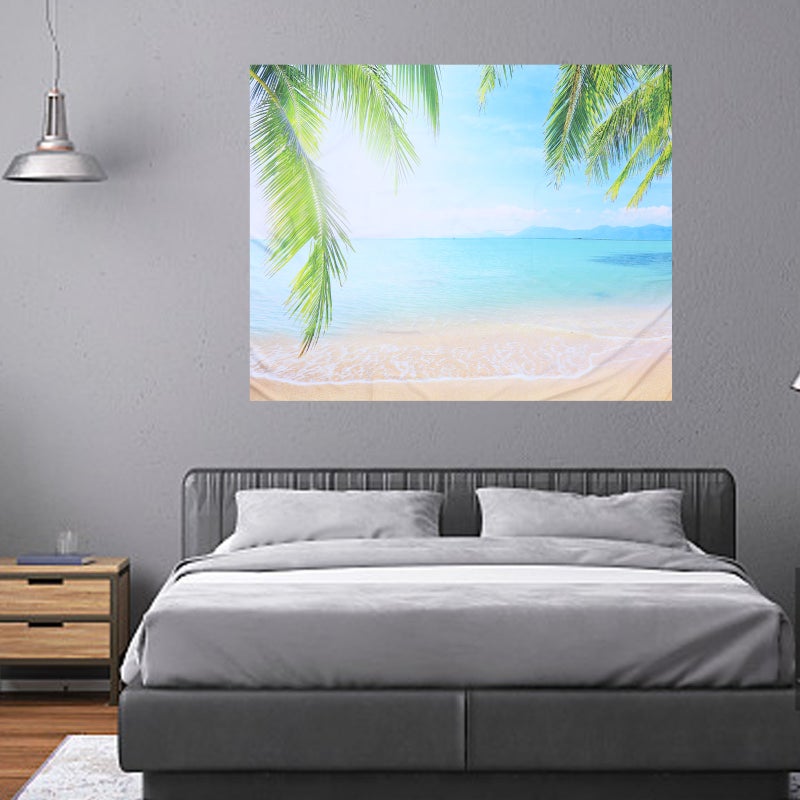 2 pcs Beautiful Hawaiian Style Hanging Background Cloth Backdrop Adornment - Image 4