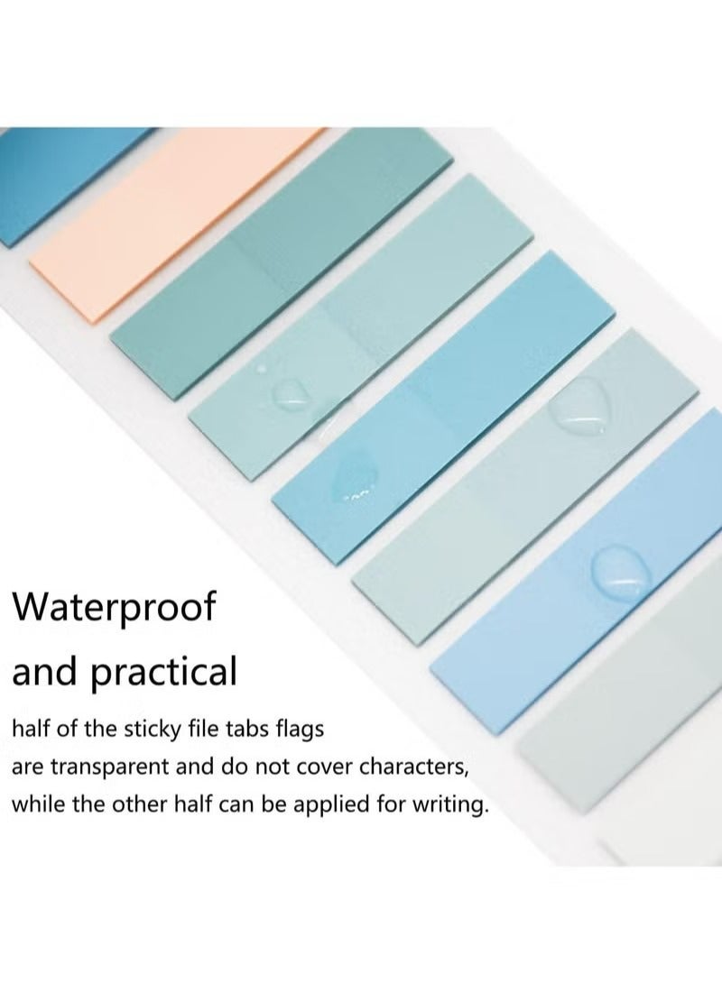Generic 1200Pcs Sticky Tabs, Transparent Sticky Notes Flags Pastel Book Tabs Writable Annotation Tabs Morandi Page Markers Clear Index Tabs Translucent Index Stickers for Books Office Supplies - Image 4