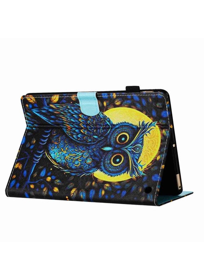 Green Tiger - Amazon Kindle Fire HD 8 2020 Painted Pattern Stitching Smart Leather Tablet Case Moonlight Eagle - Image 1