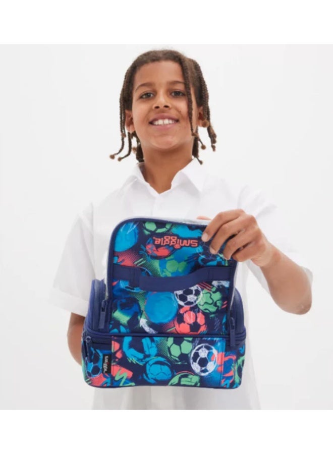 Smiggle Children's Double-Layer Insulated Lunch Bag with Cartoon Print, Student Lunchbox, Portable Large Capacity Food Carrier Bag - Image 2