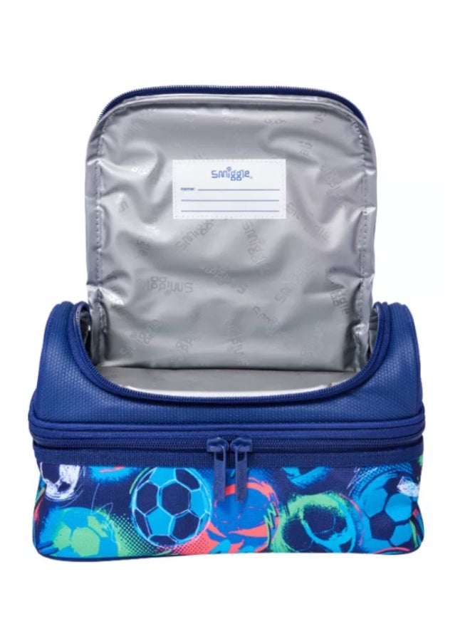 Smiggle Children's Double-Layer Insulated Lunch Bag with Cartoon Print, Student Lunchbox, Portable Large Capacity Food Carrier Bag - Image 3