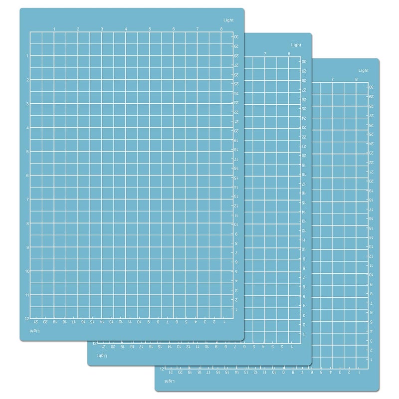 ReArt Light Grip Mats for Cricut Joy Xtra 12 x 85 Inches Craft Paper Cutting Mat Use with Printer Paper Vellum Light Cardstock More Sewing and Crafting 3 Packs Light - Image 2