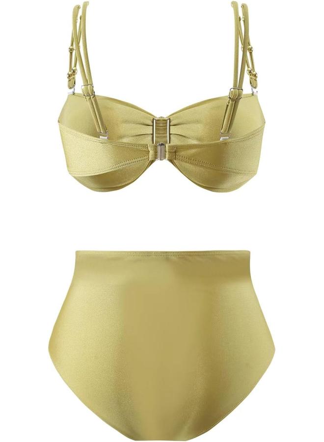 Y&D Women's One Piece Swimsuit with Cover up Set Beach Wrap Skirt Retro Bikini Set Two Piece Bathing Suit with Cover up - Image 2