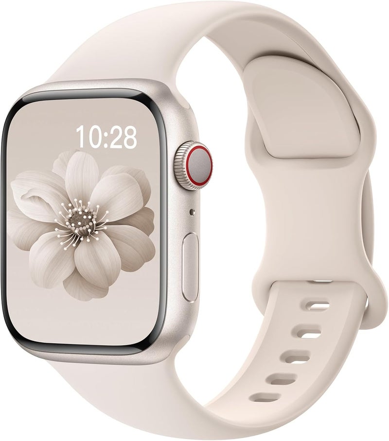 SuperNaNa Sport Silicone Band for Apple Watch - Waterproof Replacement Strap for All Series - Image 1