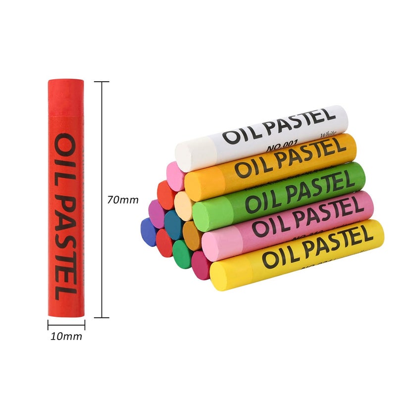 PABLUE Oil Pastels 48 Colors, Soft Oil Pastel Crayons for Drawing Blending,Layering, Shading, Art Supplies Gift for Artists, Beginners - Image 2