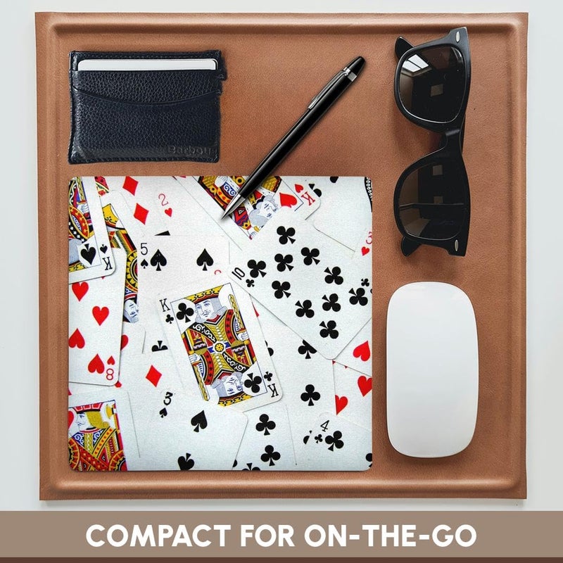 3dRose 8 X 8 X 0.25 Scattered Playing Cards Photo For Card Game Players Mouse Pad (mp_112896_1) - Image 4