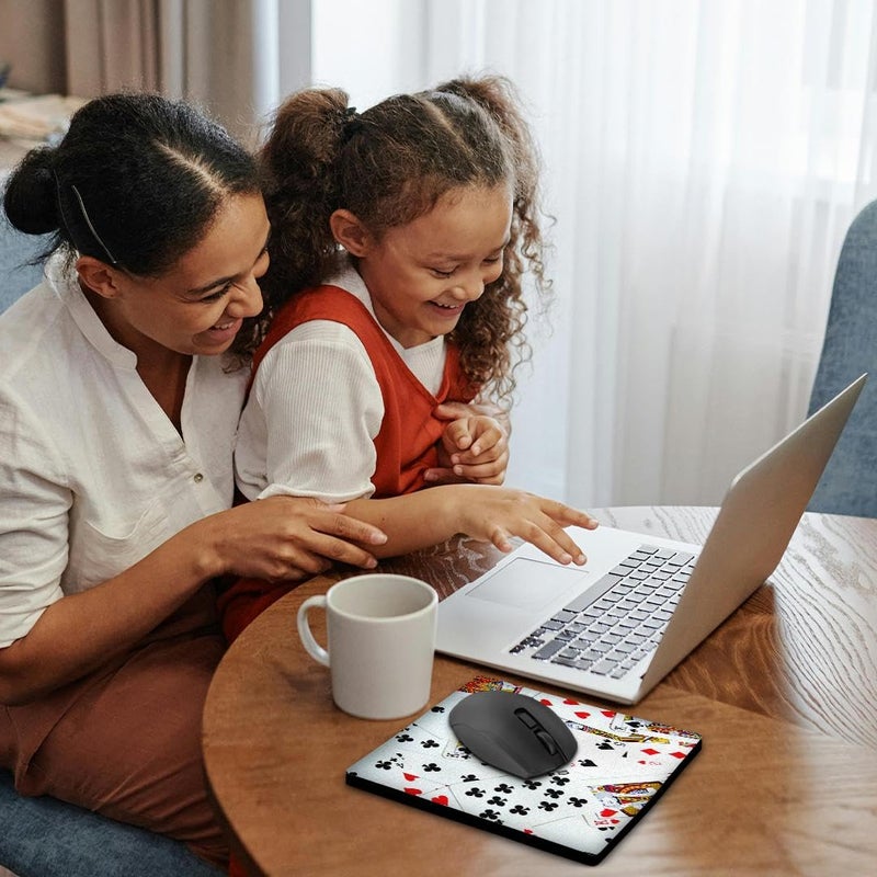 3dRose 8 X 8 X 0.25 Scattered Playing Cards Photo For Card Game Players Mouse Pad (mp_112896_1) - Image 2