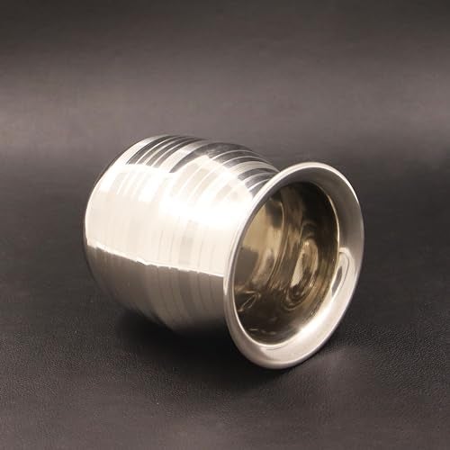 Spillbox Stainless Steel Lota | Kalash |Sombu | Theertha Sembu | Vessel |Jug | Karwachauth | Diwali | Mandir Wedding|Kamandal|Gangajal|Water Gangotri|Chambu[Weight:110g Capacity:450ml]- SS Sombu - Image 5