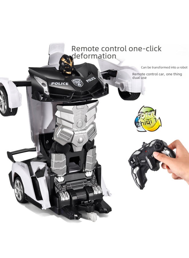 Rc Car Toys - 2wd Off-road Vehicle High Torque Brushless Motor Differential Gearbox For Kids-Color:477 Matte Police Car (lithium Battery)-Proportion:40MHz Remote Control (including Electricity)  - Image 4