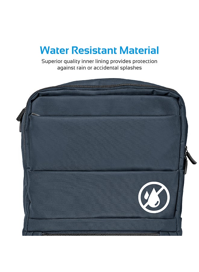 PROMATE Water Resistance Anti-Theft Backpack For 15.6-Inch Laptop Blue - Image 5
