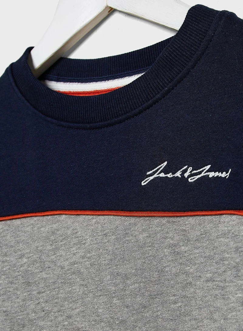Jack & Jones Junior Teen Color Block Sweatshirt