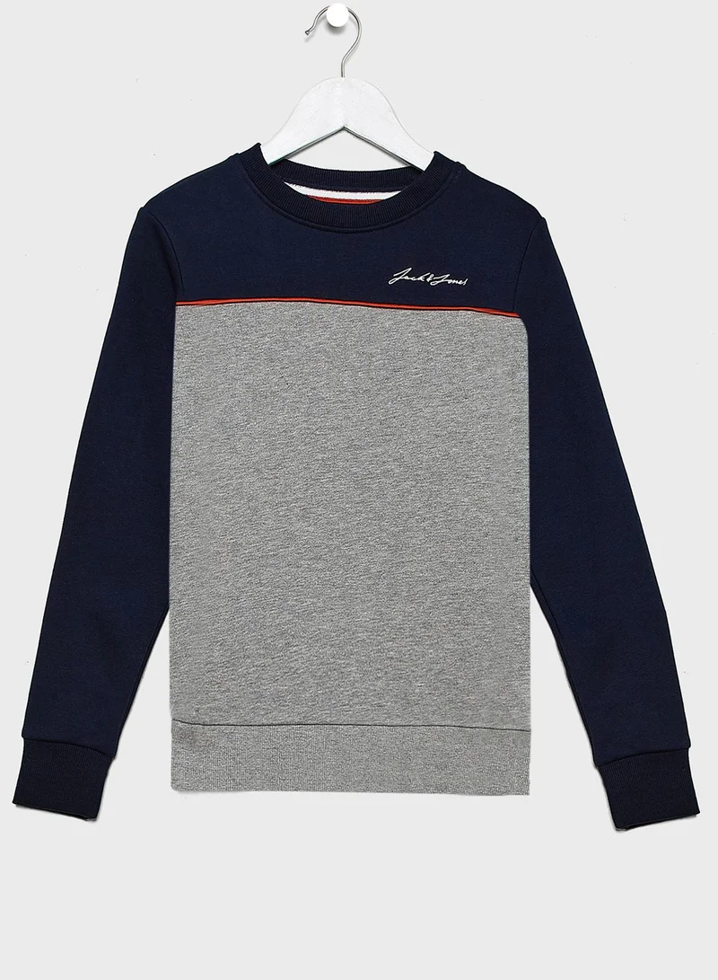 Jack & Jones Junior Teen Color Block Sweatshirt