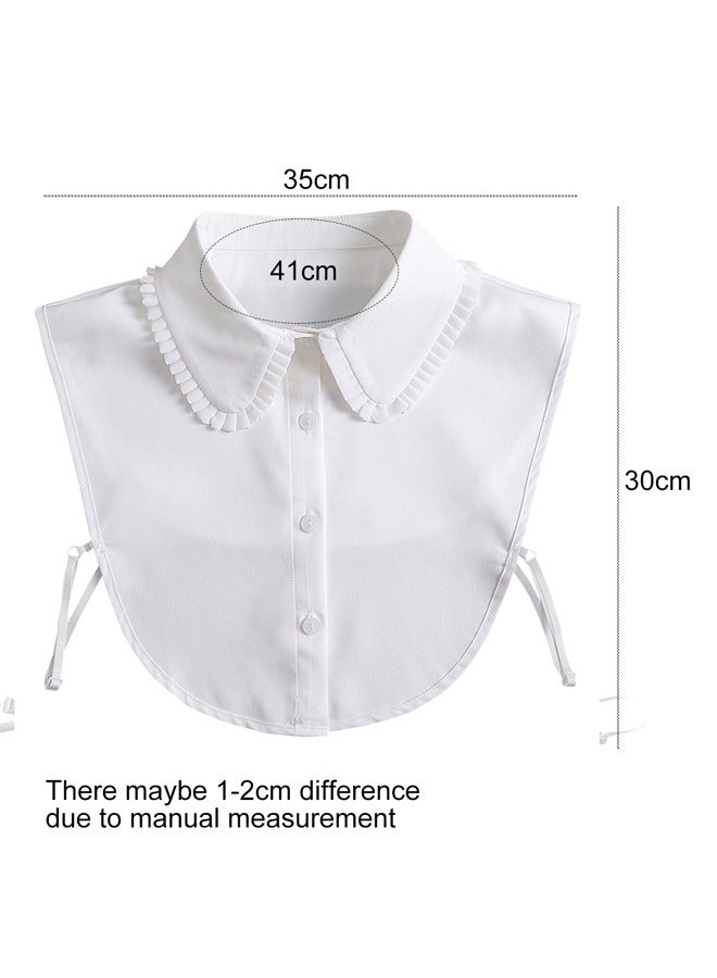 GUSGU الشيفون الرقبة الاصطناعية القابلة للإزالة السيدات نصف القميص نصف القمصان وهمية - Image 2