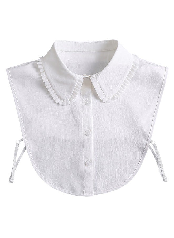 GUSGU الشيفون الرقبة الاصطناعية القابلة للإزالة السيدات نصف القميص نصف القمصان وهمية - Image 1