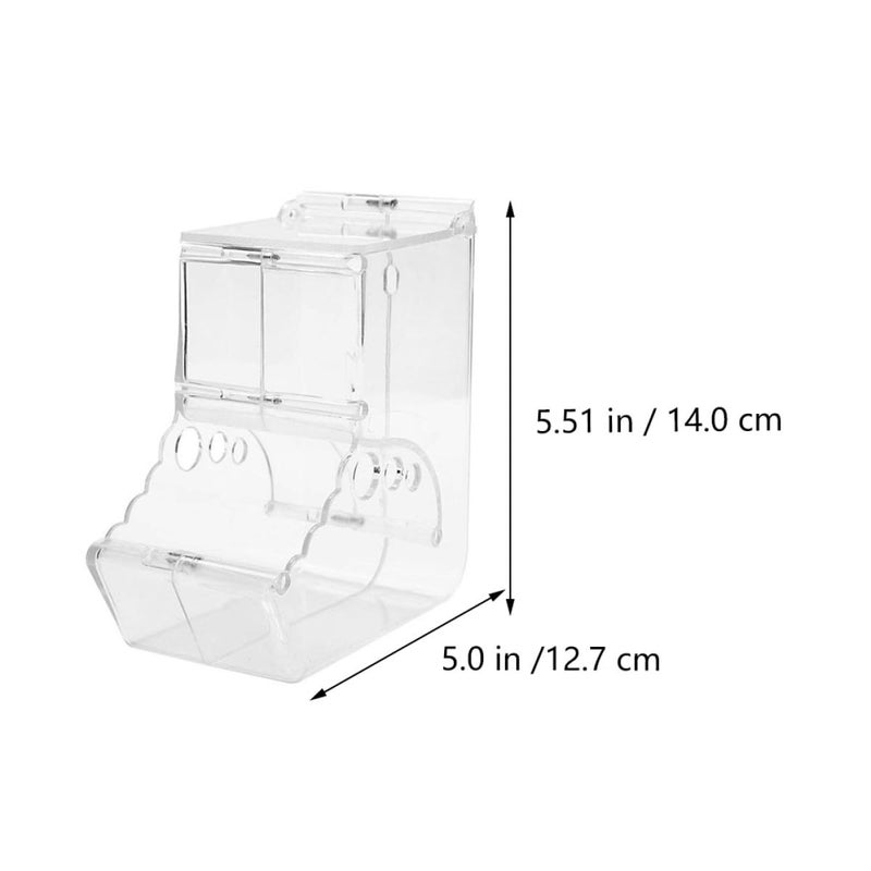 Automatic Pet Feeder Plastic Food Bowl Anti Tip Design for Small Animals Cage - Image 3