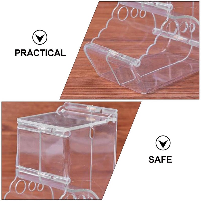 Automatic Pet Feeder Plastic Food Bowl Anti Tip Design for Small Animals Cage - Image 4