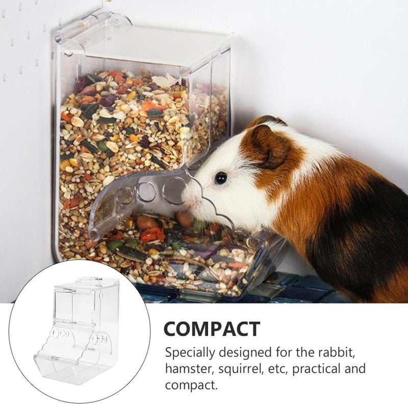 Automatic Pet Feeder Plastic Food Bowl Anti Tip Design for Small Animals Cage - Image 5