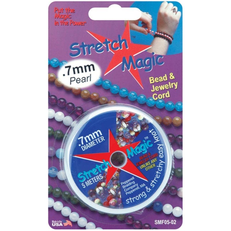 Stretch Magic Bead  Jewelry Cord 7mmx5mPearl