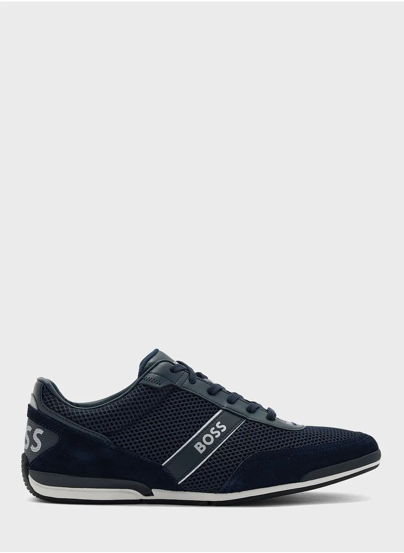 BOSS Lace Up Low-Top Sneakers