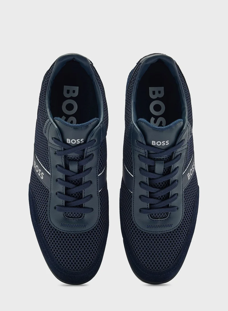 BOSS Lace Up Low-Top Sneakers
