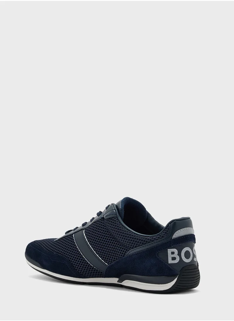BOSS Lace Up Low-Top Sneakers