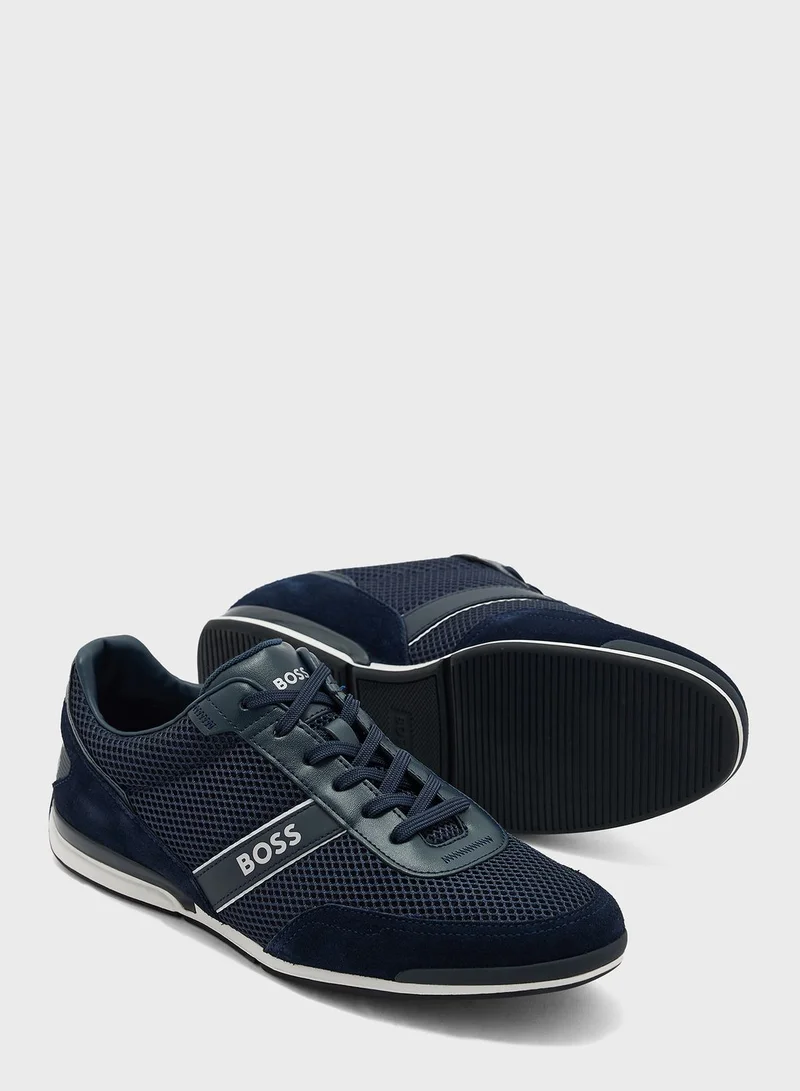 BOSS Lace Up Low-Top Sneakers