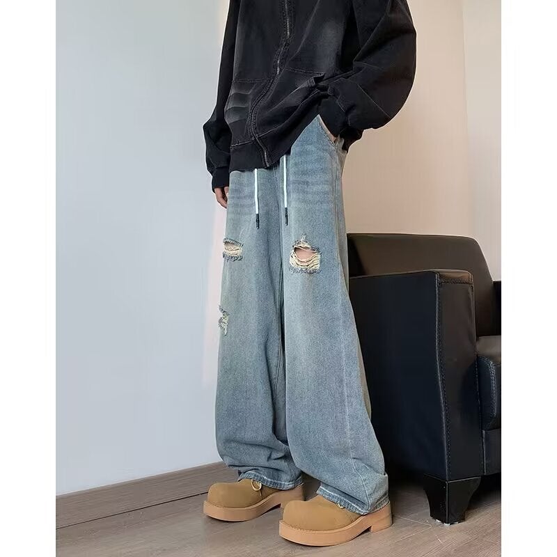Unisex Casual Daily Denim Jeans - Image 3