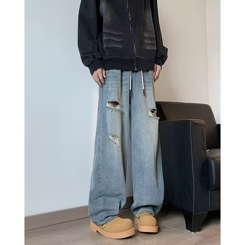 Unisex Casual Daily Denim Jeans - Image 4