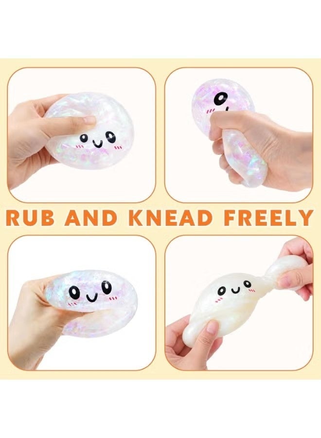 Glitter Dumpling Squishy, Dumpling Stress Ball,2026 New Soft Squeeze Anxiety Relief Fidget Toy, Decompression Dough Sensory Toy, Sparkly Dumplings Stretchy Squishy - Image 2