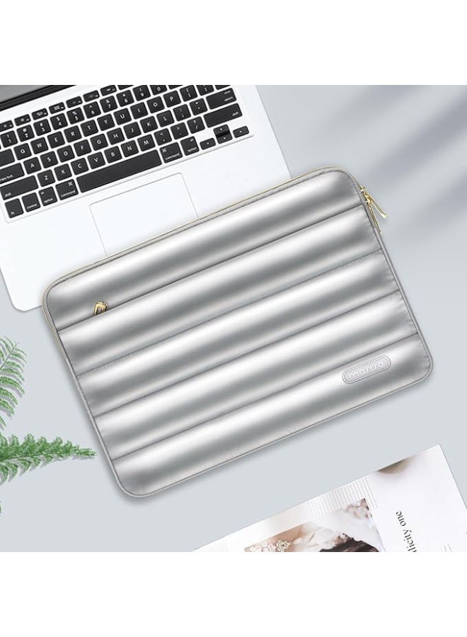 MOSISO Shiny Puffy Laptop Sleeve 15–16 Inch, Compatible with MacBook Pro 16 (2024–2019, M3/M2/M1), 15.6 Inch Dell, HP, Lenovo Laptops, Quilted Puffer Protective Carrying Case for Women & Men - Image 5