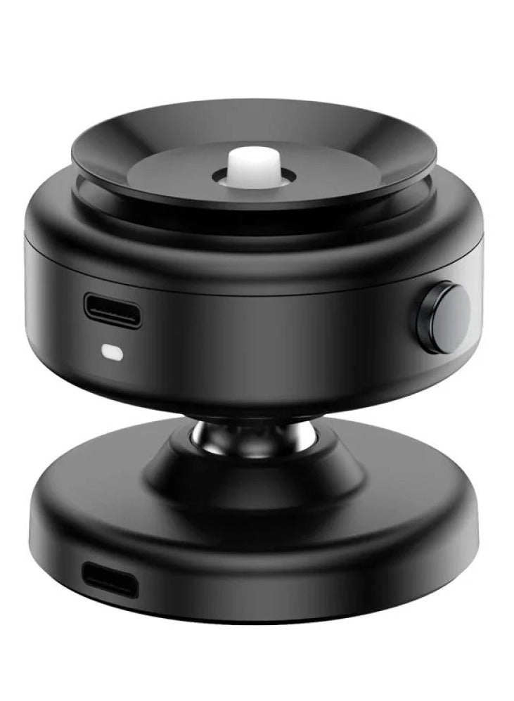 شاحن سيارة لاسلكي مغناطيسي - حامل شحن سريع بقدرة 15 وات لأجهزة iPhone وAndroid | حامل آمن على لوحة القيادة مع محاذاة تلقائية وتصميم أسود أنيق - Image 1