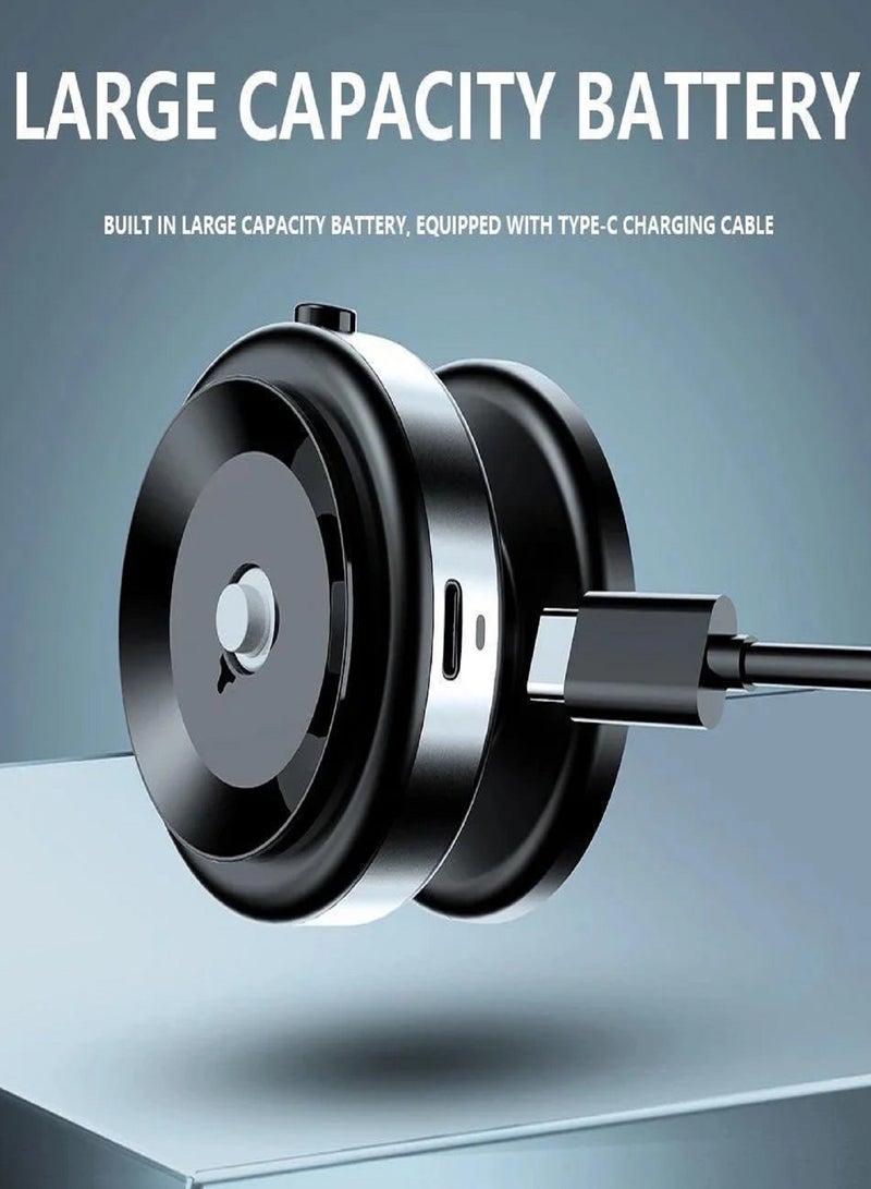 شاحن سيارة لاسلكي مغناطيسي - حامل شحن سريع بقدرة 15 وات لأجهزة iPhone وAndroid | حامل آمن على لوحة القيادة مع محاذاة تلقائية وتصميم أسود أنيق - Image 5