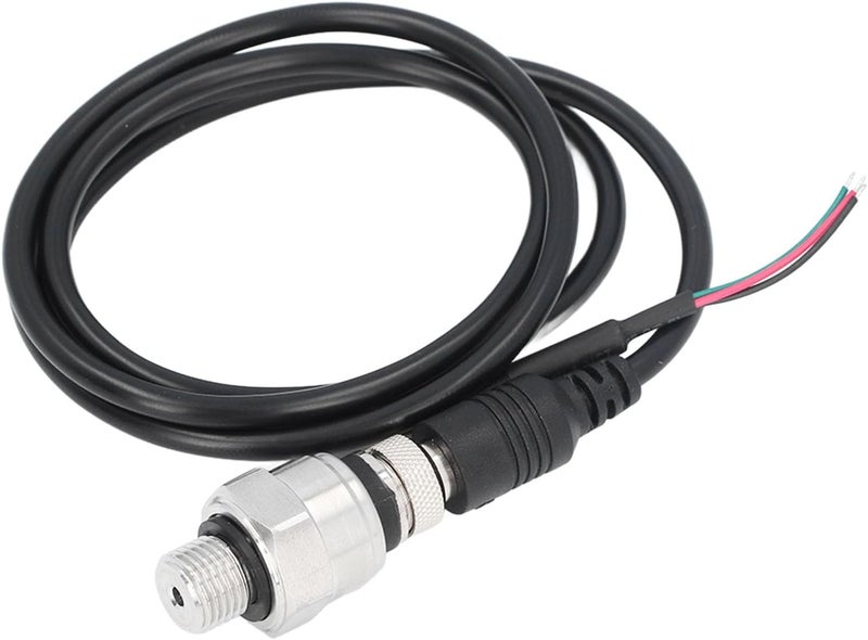 Stainless Steel Pressure Transducer Sender Sensor, 0.5 to 4.5V Linear Output Pressure Sensor with G1/4 Thread and Aero Plug for Water Oil Air Measurement (2.5Mpa) - Image 1