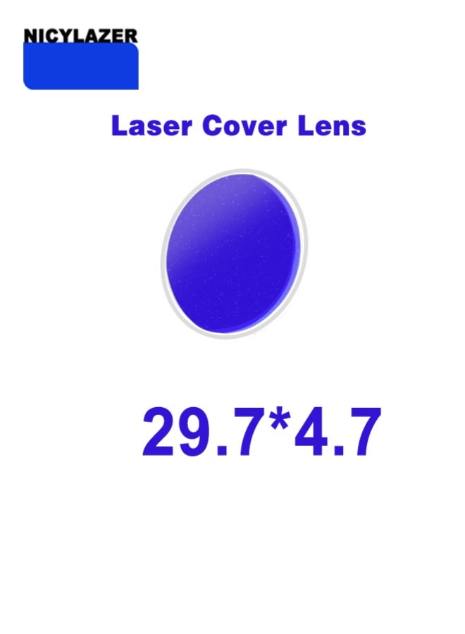 29.7x4.7mm Laser Protective Lens - Precise Fit, Heat Resistant & Anti-Spatter