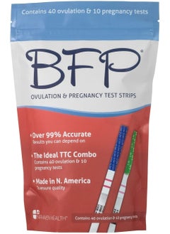 fairhaven health BFP Ovulation  Pregnancy Test Strips, 40 Ovulation and 10 Pregnancy Tests  - Image 1