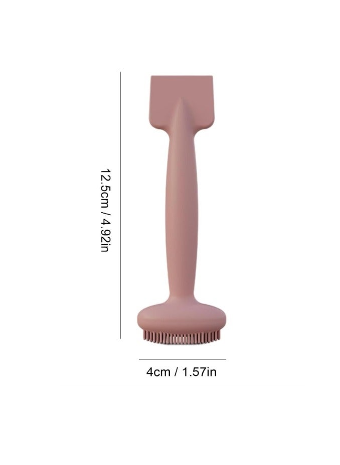 OASIS-TH Face Brush Cleanser, Facial Scrubber Soft Silicone Dual Head Manual | Skin Friendly Waterproof Mud Film Brush for Makeup Dirt Removal Massager Brush - Image 5