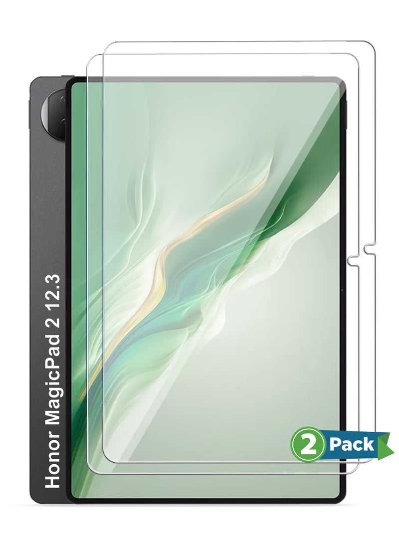 Honor Magic Pad 2 12.3 Screen Protector 2-Pack, HD Clarity Tempered Glass Screen Protector Film Scratch Resistant Bubble Free, High Transparency, Delicate Touch Screen Protector For Honor Magic Pad 2 12.3 - Image 1