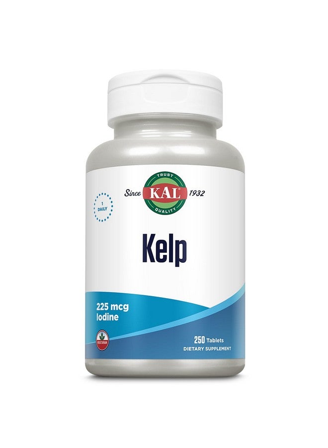 KAL 225 Mcg Kelp Iodine Tablets, 250 Count - Image 1