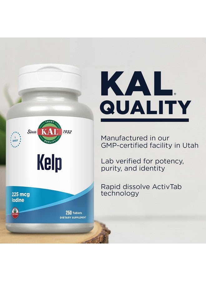 KAL 225 Mcg Kelp Iodine Tablets, 250 Count - Image 4