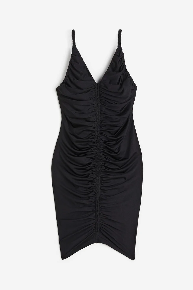 H&M Ruched bodycon dress
