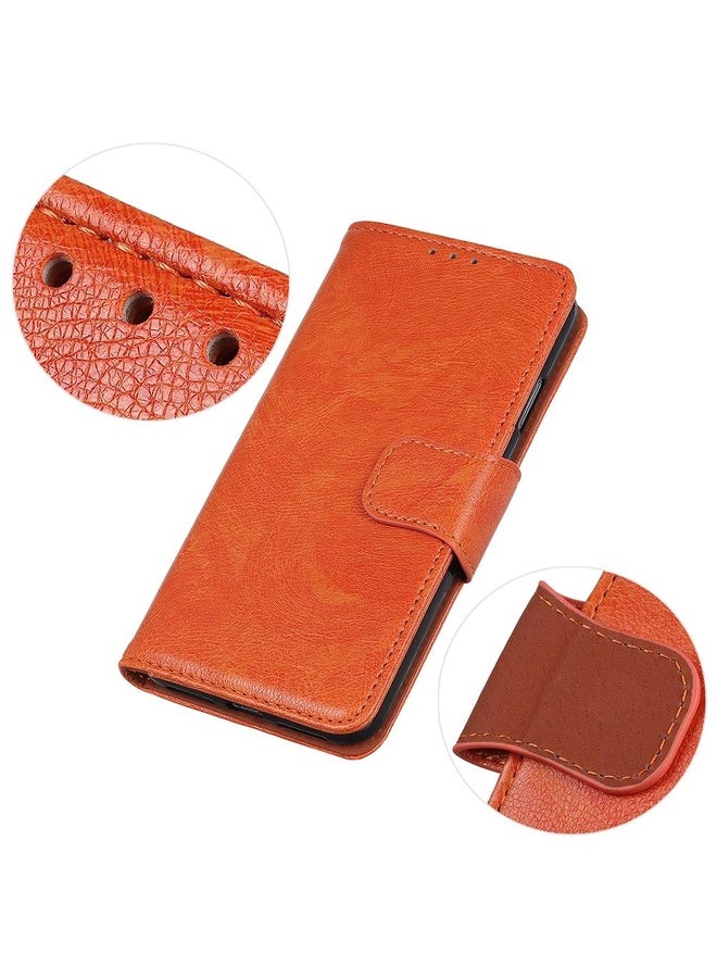 For Sony Xperia Ace II Nappa Texture Horizontal Flip Leather Case with Holder & Card Slots & Wallet(Orange)