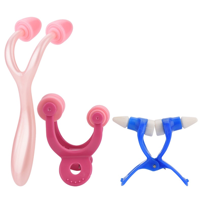 3pcs Nose Shaper Massager Roll   Straightening Beauty Clip   Nose Up Clip Correction Set New01# - Image 1