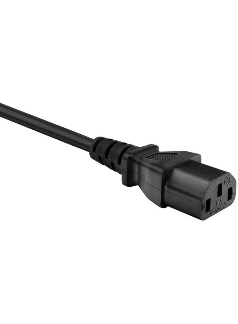 INSIJAM 1.5M/5FT Monitor Power Cable UK for Samsung, Dell, Sony HP LED LCD Smart TV 250V 10A 3 Prong Kettle Lead 5FT IEC C13 Universal AC Power Cord Replacement for PC Monitor Printer - Image 3