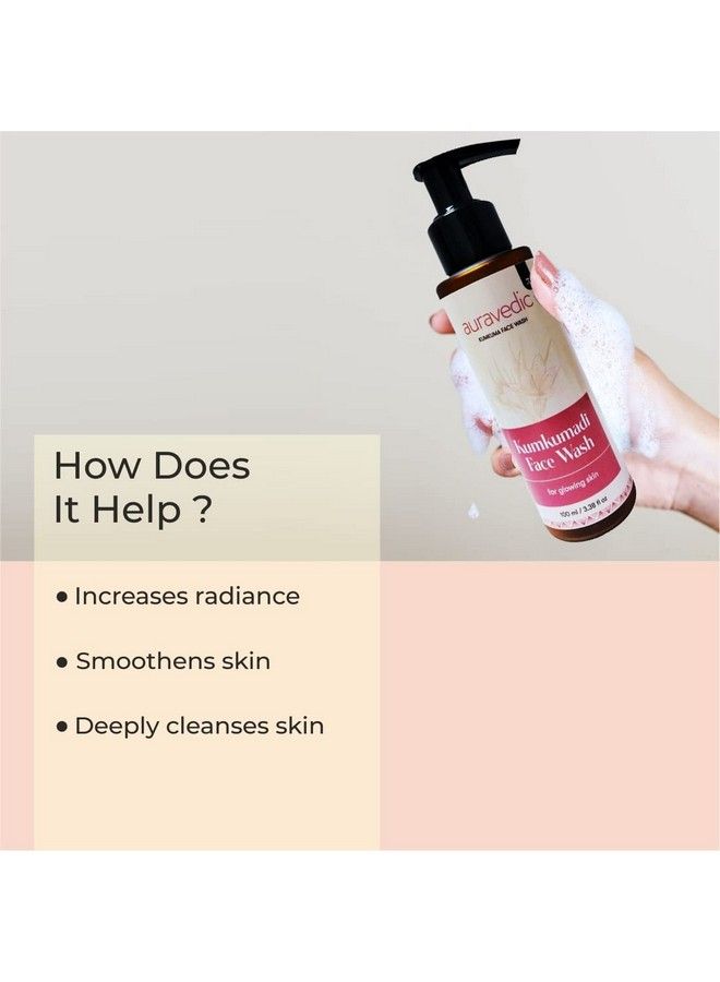 Auravedic Kumkumadi Face Wash With Kumkumadi Tailam Kumkumadi Face Oil For Glowing Skin Paraben Free Face Wash Men Women 100Ml - Image 4