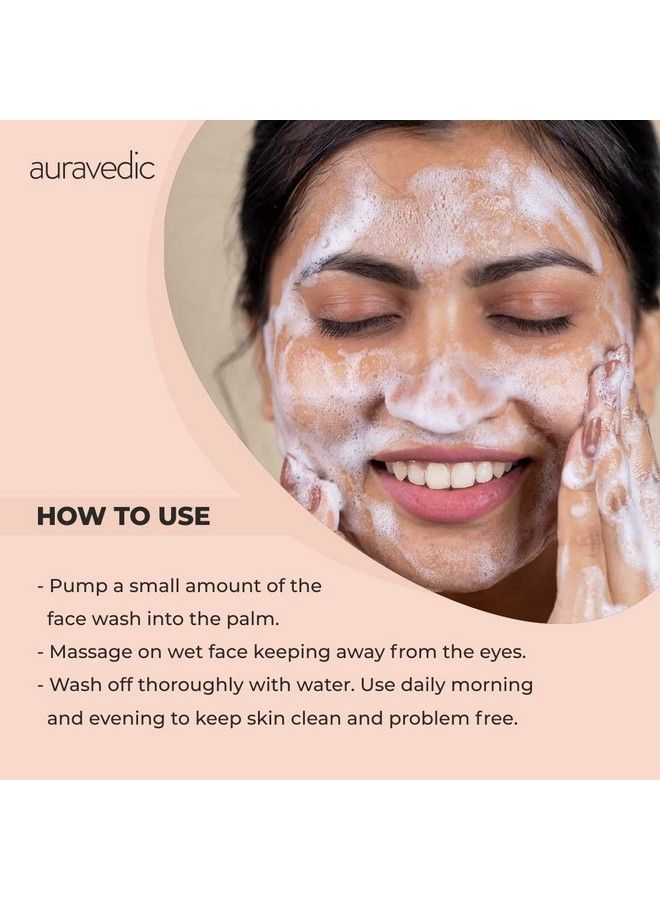 Auravedic Kumkumadi Face Wash With Kumkumadi Tailam Kumkumadi Face Oil For Glowing Skin Paraben Free Face Wash Men Women 100Ml - Image 5