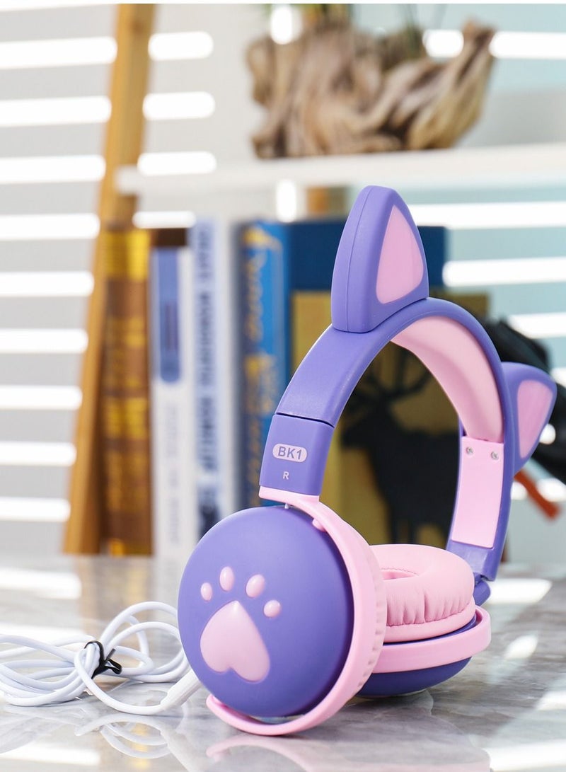 GULFLINK Bluetooth Wireless Headphones for Kids Teens Adults Purple - Image 4